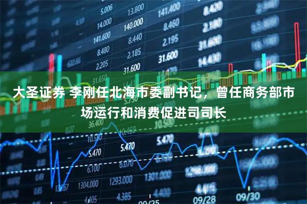 大圣证券 李刚任北海市委副书记，曾任商务部市场运行和消费促进司司长