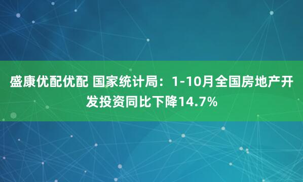 盛康优配优配 国家统计局:1-10月全国房地产开发投资同比下降14.7%