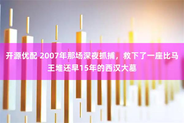 开源优配 2007年那场深夜抓捕,救下了一座比马王堆还早15年的西汉大墓
